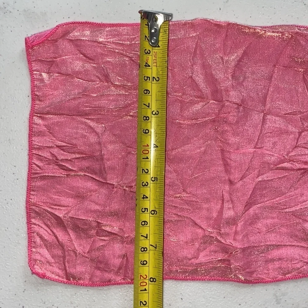 CHAIR TIES - 100 PINK Crush Iridescent 2 Sided Ties